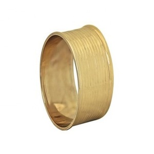 Anillos de Servilleta Modernos de Metal Chapado en Latón Brillante de Alta Calidad, Acabado Dorado Brillante para Bodas, Fiestas y Ceremonias, Decoración de Restaurantes - Product Image 3