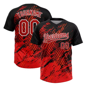 Camiseta de Béisbol Sublimada Personalizada para Hombre, Manga Corta, Rayas, Poliéster, Cierre de Botones y Función de Absorción de Humedad - Product Image 3