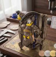 Monedas de desafío personalizadas al por mayor, monedas de recuerdo antiguas, medallones metálicos 3D irregulares, insignias de dibujos animados para promoción a granel