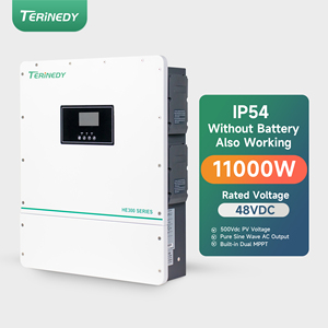 Inversor Solar Híbrido HE300-<span class=keywords><strong>12000</strong></span>-F <span class=keywords><strong>I5</strong></span> 11kW IP54, Entrada de CC 90-500V, Salida de CA 220/230/240V, 50/60Hz Monofásico, Onda Sinusoidal Pura - Product Image 2