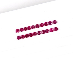 พลอยทับทิมพม่าแบบปรับขนาด3x3มม. สี100% อัญมณีหลวมสีแดงอมชมพูสำหรับทำเครื่องประดับ - Product Image 3