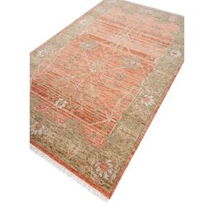 พรมขนสัตว์ถักมือขนาดใหญ่ลายเมดัลเลียนสีแดงส้มแบบนามธรรมทรงสี่เหลี่ยมผืนผ้าสำหรับบ้าน-พรมทางเข้าขนาด 9x12 ฟุต-LCA-603 - Product Image 2