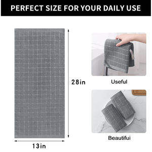 Juego de toallas de cocina personalizadas con diseño OEM hecho a medida 100% algodón orgánico disponible a precios económicos hecho a pedido - Product Image 5