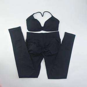 ชุดออกกำลังกาย เสื้อชั้นในกีฬาแบบเต็มตัวคุณภาพสูง กางเกงเลกกิ้งเอวสูง ชุดออกกำลังกาย ชุดกีฬา ชุดฟิตเนสสำหรับผู้หญิง ชุดโยคะ ลดราคา - Product Image 4