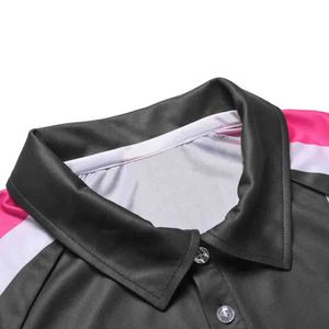 Directo de fábrica hecho a medida de las mujeres para los polos de algodón transpirable cuello de golf Top estilo casual de talla grande de alta venta al por mayor - Product Image 6