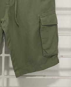 กางเกงขาสั้นผู้ชายแบบลำลองแห้งเร็วระบายอากาศสไตล์วินเทจผ้าถักปานกลางพร้อมปิดเอว - Product Image 3