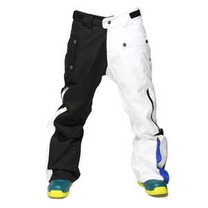 Pantalon de neige de ski pour hommes personnalisé en gros avec prix bon marché pantalon de ski de snowboard imperméable grande taille vêtements d'hiver poches zippées - Product Image 1
