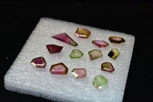 Tranches de tourmaline de pastèque naturelle de la meilleure qualité 100% grossiste indien fabrication de bijoux de guérison précieux du fabricant fantaisie - Product Image 5