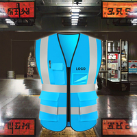 Nuevo Chaleco de Seguridad Reflectante Personalizado 2025 para Trabajos de Construcción, Alta Visibilidad, Transpirable, Impermeable, con Bolsillos para Trabajadores Ferroviarios