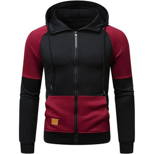 Sudadera con capucha de peso pesado para hombre 100% algodón logotipo personalizado talla grande patrón sólido invierno liso teñido con bolsillo lateral con cremallera - Product Image 1