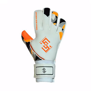 Gants de gardien de but de football de haute qualité, nouvelle conception, antidérapants, fermeture à boucle et crochet, matériau en latex, protection des doigts, personnalisés - Product Image 2