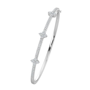 Bracelet élégant en argent sterling 925 avec diamants scintillants Bijoux en pierre principale en zircon de luxe pour les fêtes ou les cadeaux - Product Image 4