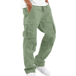 Pantalon cargo pour homme de style streetwear à vendre, multi-poches, de haute qualité, respirant, en coton - Product Image 1