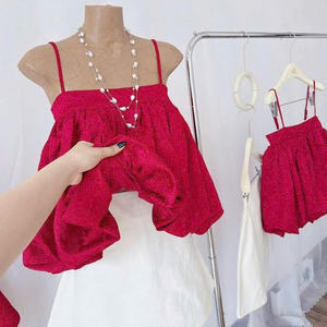 Ensemble deux pièces long pour l'été, vêtements pour femmes, confortable, mode naturelle, lavable, emballage personnalisé, provenant d'un fabricant vietnamien - Product Image 4