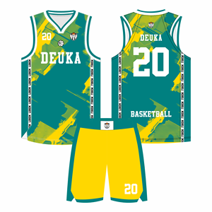 Uniforme de Baloncesto de Verano con Nombre y Número Impresos por Sublimación, Diseño Personalizado, Precio al por Mayor, Hecho con Tela 100% Poliéster - Product Image 1