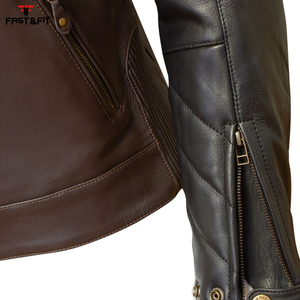 Chaqueta de cuero de moto deportiva para hombre recién llegada diseño de color sólido en lienzo hecho en Pakistán nuevo estilo - Product Image 6