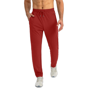 Pantalones de gimnasio Jogging Track Pantalones de chándal Hombres Atléticos Joggers Entrenamiento Casual Pantalón Antiarrugas Hombre Pantalón Liso teñido Pantalón - Product Image 2