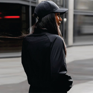 Coupe décontractée 85% polyamide 15% élasthanne noir fermeture éclair complète tissé Cargo haut et pantalon survêtement femme - Product Image 4