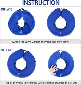 <span class=keywords><strong>Collar</strong></span> inflable de recuperación para perros, <span class=keywords><strong>collar</strong></span> isabelino de cono ajustable para cirugía o lesiones de recuperación de mascotas - Product Image 4
