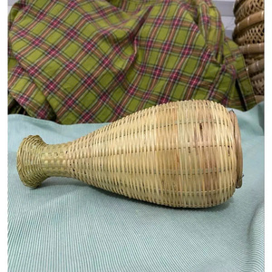 Cao tre Bình Hoa Handmade tre tự nhiên trang trí bình cho hoa khô Home Bảng hiển thị - Product Image 4