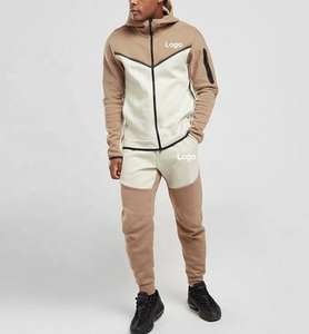 Conjunto Deportivo de 2 Piezas para Hombre, con Capucha, Corte Regular, 100% Algodón, Cortavientos, Transpirable, Pantalones Jogger - Product Image 4