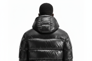 Chaqueta acolchada de algodón para hombre, estilo urbano europeo-americano, corta, casual, con capucha desmontable y cremallera frontal, para invierno. - Product Image 4