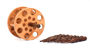 Handmade Rosewood <b>Crochet</b> <b>Hook</b> <b>Set</b> with Wooden Holder (4mm-10mm) Wooden <b>crochet</b> <b>hook</b> holder for gifting - Product Image 2