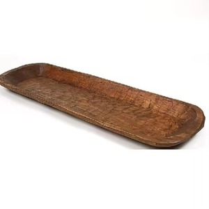 Bol à pâte de service en bois fait main durable de qualité supérieure Finition naturelle élégante pour cuisine Usage domestique Gamme unique Premium - Product Image 1