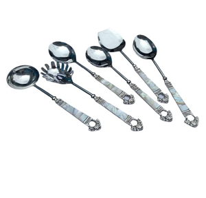 Cuillère fourchette couteau en métal plaqué argent outil de service en métal personnalisé de grande vente couverts de table de mariage couverts - Product Image 1