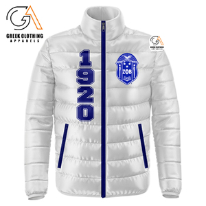 Veste matelassée réversible respirante pour femmes en gros, veste matelassée Zeta Phi Beta pour femmes, vêtements de rue, fermeture éclair double face - Product Image 5
