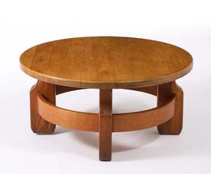 Natural Finish Solid Wood Coffee <b>Table</b> | Handmade Wooden Center <b>Table</b> with Strong Structure & Smooth <b>Edges</b> - Product Image 2
