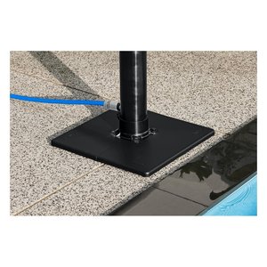 Ducha de jardín Solar Flow con tanque de 8 litros (50x50x218cm) negra y cromada 58694 6 - Product Image 3