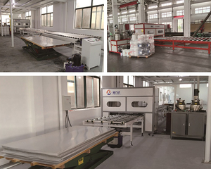 Línea de producción automática SIP <span class=keywords><strong>BFT</strong></span>, máquina de instalaciones adhesivas de laminación de tablero de magnesio y vidrio de conducto - Product Image 3