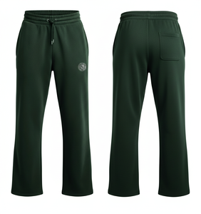 กางเกงวอร์มผู้ชายเอวยางยืด มีเชือกผูก กระเป๋าซิป ทรงปกติ ผ้าฝ้าย 100% สำหรับฤดูร้อน รับผลิตแบบ OEM - Product Image 1