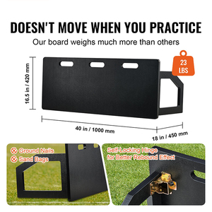 Planche de balle de rebond de football de couleur HDPE pliable avec logo personnalisé - Product Image 1