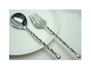 Gold Plated Cutlery <b>Set</b> Table Ware Cutlery <b>Set</b> Dinnerware Stainless Steel Simple Creative Gift Silver Customize OE - Product Image 2