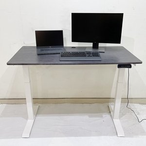 Contemporary FlexiDesk FLD001 with Lift-Up Rubber Wood Top and 2 <b>Electrically</b> Adjustable Joints - Product Image 4