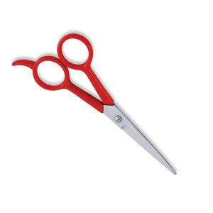 Ciseaux de coiffeur à poignée de couleur rouge pour salon de coiffure ciseaux de salon de beauté à lame tranchante avec repose-doigt - Product Image 3