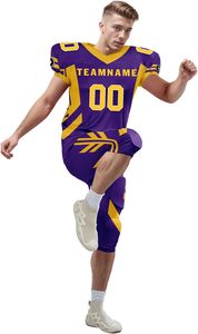 Wholesale <b>Top</b> Quality Customized American Football Uniforms <b>For</b> Youth Football Uniform <b>Club</b> Custom Logo Colors And Size Oem - Product Image 5