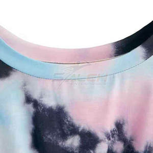 Design personnalisé utilisation en extérieur femmes Tie Dye Crop Top dernière couleur confortable femmes Tie Dye Crop Top - Product Image 5