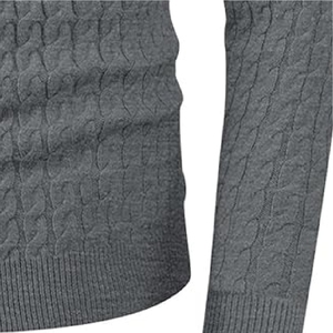 Nuevo suéter cálido de invierno de calidad superior 2025, suéter informal para hombre, suéter de punto de poliéster para hombre - Product Image 4