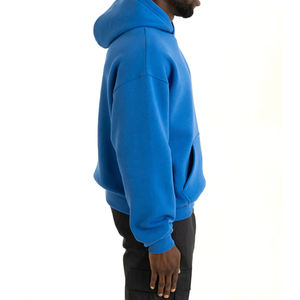 Sweat à capuche unisexe de haute qualité avec appliqué 3D premium en relief, entièrement imprimé, en coton mélangé et polyester, design OEM brodé pour l'hiver - Product Image 3