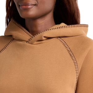 Sweat à capuche pour femme grande taille en polyester/coton respirant à manches longues avec coupe décontractée Couleurs personnalisées Service OEM/ODM - Product Image 4