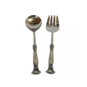 Couverts classiques fantaisie de qualité supérieure avec nickelage poli brillant couverts indiens décoratifs faits à la main décor de table de mariage - Product Image 1