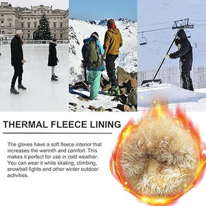 Alta calidad duradera Tarifa barata Invierno Nieve Guantes de invierno Hombres cálidos a prueba de viento Impermeable subido por Dress Sports - Product Image 5