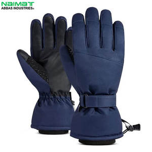 Guantes de esquí de dedo completo de cuero de diferentes colores de alta calidad impermeables funcionales cálidos esquí de fondo hombres razonables - Product Image 4