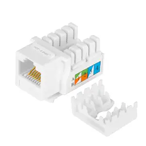 NETLINK Тип усилителя 90 градусов cat6 UTP keystone jack Легкая установка для стены и патч-панели