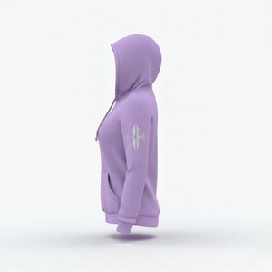 Sweat à capuche pour femme de qualité supérieure, 100% coton molletonné, 300g, séchage rapide, respirant, décontracté, pour l'hiver - Product Image 2