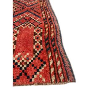 Tapis en laine noué à la main Kiaan grande surface Pae-5258 Rouge Orange Géométrique Abstrait pour Entrée de Maison Couloir Tapis Rectangulaire 9x12 - Product Image 4