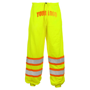 Custom Made Black-Color Safety Pants <b>Hi</b>-<b>Vis</b> Safety Pants High Visibility Reflective Windproof-Protective Safety Pants - Product Image 5